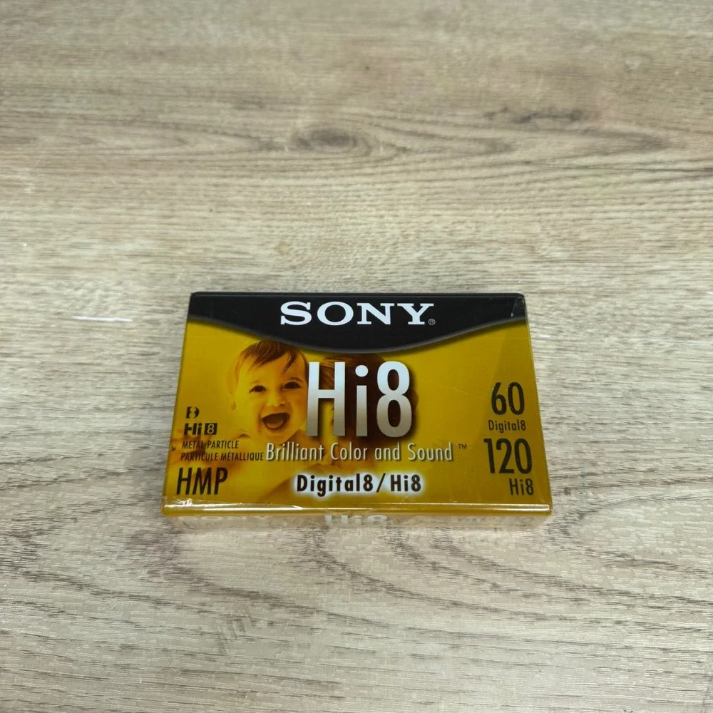 Sony Hi8 Digital8 Metal Particle Video Cassette 120min/60min Tape 1-Pack‎